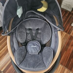 Cozy Gray Baby Bouncer
